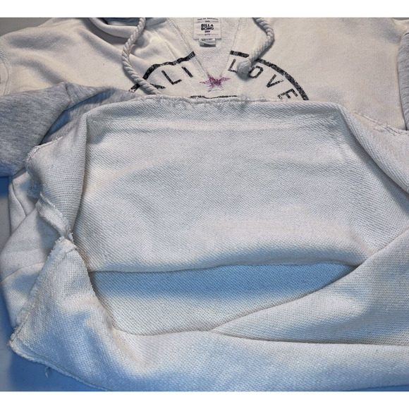 Billabong California Love Pullover Hoodie Vneck Sweatshirt Sweater Size Large - Picture 10 of 14
